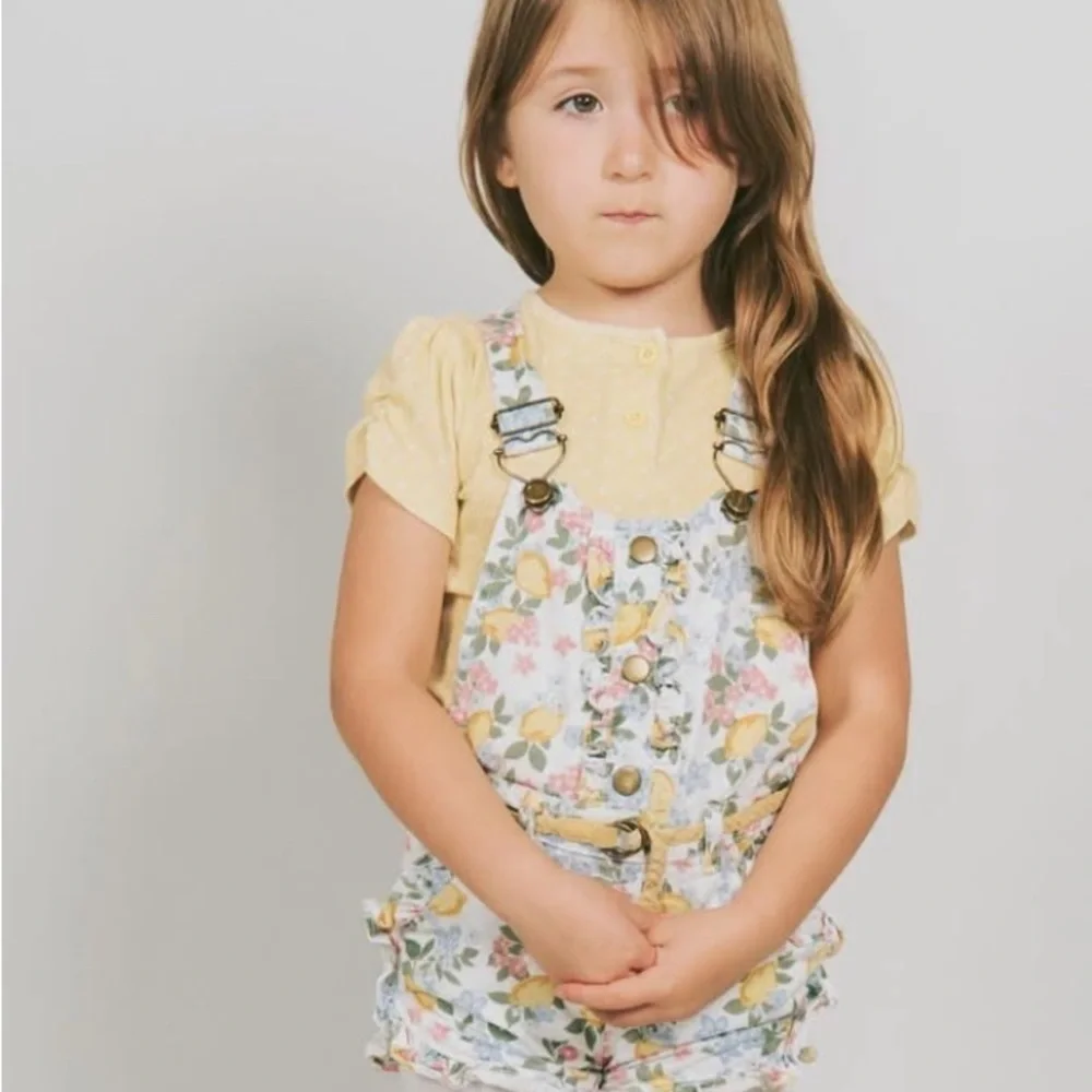 Floral Kids Overalls